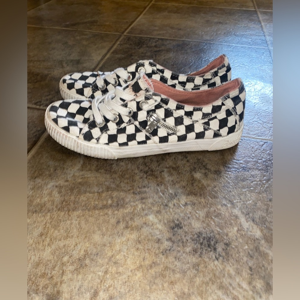 Checker board Blowfish shoes, worn just a handful of times